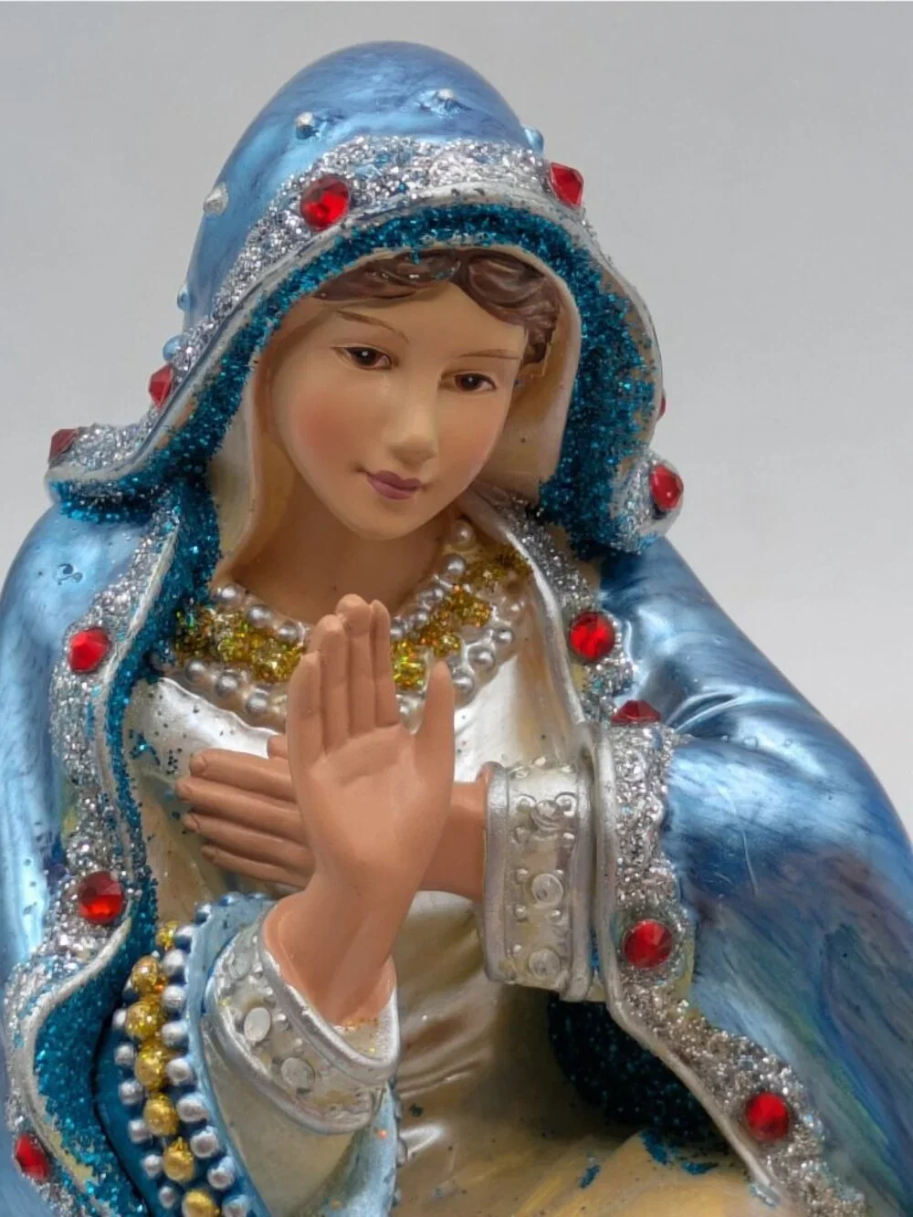 Hawthorne Village Mary And Baby Jesus The Jeweled Nativity Collection 5.75